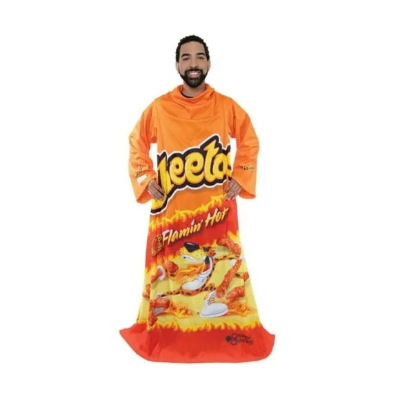 SNUGGIE Flamin' Hot Cheetos, The Original Wearable Blanket, Orange 71"x5… - Picture 5 of 5